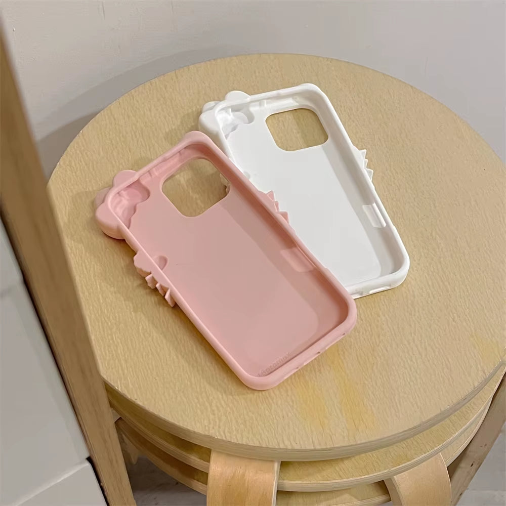 INS Cute Glasses Simple Lovely Hello Kitty Phone Case for Iphone 16 15 14 13 12 11 Pro Max XR XS MAX 16 plus Case Back Cover